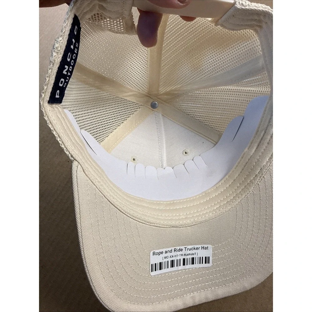 Poncho Outdoors Rope and Ride Trucker Hat, NWT